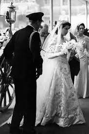 .palace gates for royal wedding / princess elizabeth (future queen elizabeth ii) in ceremonial coach driven along at head of wedding procession at head of cavalcade leaving buckingham palace, escorted by mounted household cavalry officers in full dress westminster abbey: The Queen S Wedding Dress Was Created Using Wartime Ration Coupons Tatler