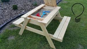 How To Make A Sandbox Picnic Table Diy Picnic Table Picnic Table Kids Picnic Table