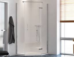 Dusche Funfeck Duschkabine Rahmenlos Mit Bodentiefen Einstieg Bad Design Heizung Duschkabine Dusche Glasduschen