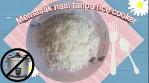 Pencet tombol 'cook' atau masak pada rice cooker. Jj83fqwkjiy5jm