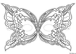 Mask of butterfly coloring page to color, print and download for free along with bunch of favorite mask coloring page for kids. Pin En Mali Vytvarnici