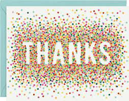 Enjoy gorgeous save the dates, invites, programs, menus, thank you notes, and more. Colorful Confetti Thank You Card Set Paper Source
