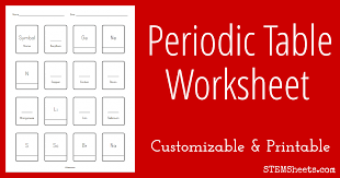 Fill In The Blank Periodic Table Of Elements Worksheet Practice Recalling Element Names Symbols Weights And In 2020 Periodic Table Worksheets Practices Worksheets