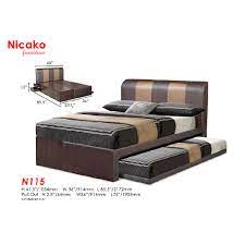 Semua bilik dilengkapi penghawa dingin. N 115 Nicako Bed Frame Katil Headboard Queen Size King Size Penang Nearest Shopee Malaysia