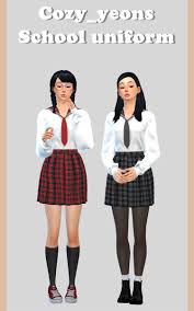 Here's a full list of all the sims 4 custom content i've used on both of. Sims 4 School Uniform Cc Mods All Free Fandomspot