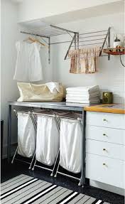 I am trying to make this type of desk/storage in bedroom with ikea besta units on bottom and a wood butcher block type top. Small Space Ikea Laundry Room Novocom Top