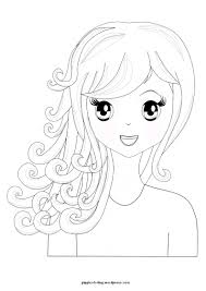 So now you will be able to add the color to your beautiful and unique dreams via these girls coloring pages. Manga Girl With Curly Hair Pippi S Coloring Pages
