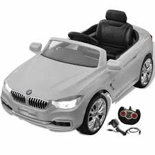 Vidaxl Bmw Voiture Enfant A Batterie Avec Telecommande Blanc Vehicule Jouet Voiture Enfant Bmw