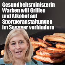 Mit ihrem neuen Hitzeschutzplan empfiehlt Gesundheitsministerin Nina Warken  (CDU), bei Sportveranstaltungen im Sommer aufs Grillen und den Ausschank  von alkoholischen Getränken zu verzichten. Jetzt hier klicken:  https://www.nius.de/politik/news ...