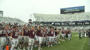 video state college area high school celebrates win at