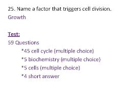 Record the number of cells in each phase of the cell cycle in the table below. What Is Cell Division Short Answer