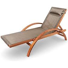Amazon De Ampel 24 Relax Schaukelstuhl Rio Relaxliege Mit Armlehnen Gartenmobel Aus Vorbehandeltem Holz Stuhl Bespannung Braun Wetterfeste Gartenliege Stul