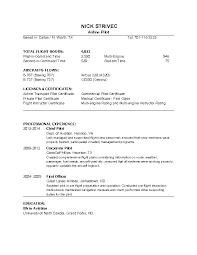 sample airline pilot resume wikihow