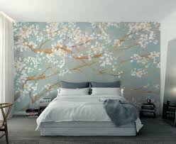 Custom Wallpaper Murals Plain Hand Painted Oil Painting Cherry Etsy In 2020 Mural Wallpaper Wall Wallpaper Custom Wallpaper