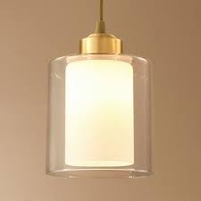 White ceiling fan replacement frosted white glass bowl with 91 reviews. White Cylinder Shade Hanging Lamp 1 Light Simple Style Clear Glass Frosted Glass Ceiling Light For Foyer Takeluckhome Com