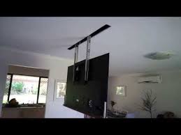 The weight of the tv and the movement of your rv will take its toll on the area where the mount is secured. Motorized Fully Automated Flip Down Ceiling Tv Lift 46 Quot 60 Quot 120 Lb Youtube Ceiling Tv Tv Hanging From Ceiling Tv Ceiling Mount