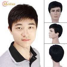 3.9 out of 5 stars. Meifan Synthetic Short Full Wigs Men Short Beautiful Natural Fake Hair Wigs For Men Middle East Gentleman High Temperature Fib Aliexpress