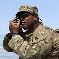 Fred Walley, Captain of the S.S. Wright, right, greets