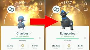 Evolving Cranidos Into Rampardos Pokemon Go Gen 4 Evolution