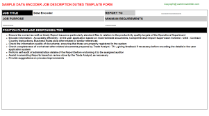 Cv owl's data encoder cover letter example will guide you to write a cover letter that best highlights your experience and qualifications. Data Encoder Career Templates Examples