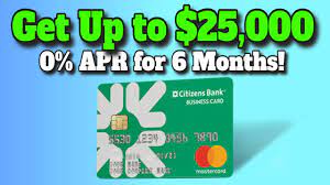 Build your business with citizens. 25 000 Business Credit Card With Citizens Bank 0 Apr Soft Pull Easy To Apply Financejunks