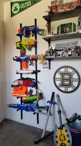 Nerf gun rack for wall. Nerf Storage Ideas A Girl And A Glue Gun