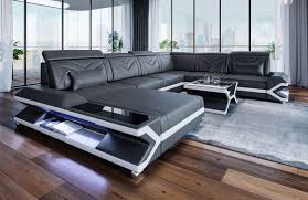 Xxl Wohnlandschaft Napoli Leder Luxury Couch Corner Sofa Design Sectional Sofa Comfy