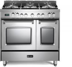 Total oven capacity, convection oven, continuous grates, viewing window, storage drawer, infrared broiler, flame failure safety device in slate gray Verona Vpfsge365dss 36 Inch Freestanding Dual Fuel Range With 5 Sealed Burners Double Oven 3 9 Cu Ft Total Capacity Storage Drawer Manual Clean Digital Clock Timer Flame Failure Safety Device European Convection