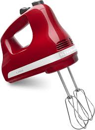 The kitchenaid cordless hand blender is designed with a powerful rechargeable lithium ion battery for optimal runtime and performance, giving you removeable blending arm, stainless steel blade, pan guard, whisk attachment, chopper attachment, 1l pba free hand blender jar with lid, charger. Amazon Com Kitchenaid 5 Speed Ultra Power Hand Mixer Empire Red Home Kitchen