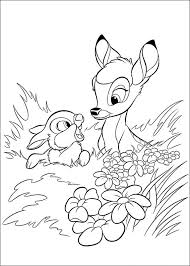 Thumper is a fictional rabbit character from disney's animated films bambi and bambi ii. Thumper And Bambi In Bush Coloring Page Free Printable Coloring Pages For Kids
