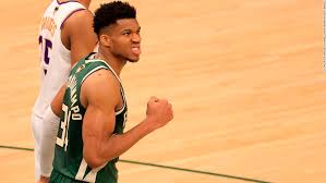 Antetokounmpo also became the first player in nba history to average 30 points, 10 rebounds and five assists on 50% shooting in the playoffs while also joining some elite company. Bucks Vs Suns Giannis Antetokounmpo Says I M No Michael Jordan After Dominant Game 3 Performance To Keep Nba Finals Hopes Alive Cnn