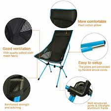 G4free Lightweight Portable Chair Outdoor Folding Backpacking Camping Lounge Ebay Outdoor Chairs Portable Chair Camping Pillows