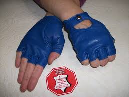 Blue Leather Fingerless Gloves Soft Kid Leather It Is A Great Choice For You When You Go To Shows Or Evening Party Mak Blue Leather Fingerless Gloves Gloves