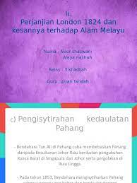 1824 oleh britania dan tanggal 2. Perjanjian London 1824