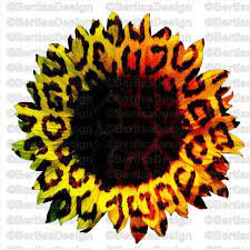 Leopard Sunflower Sublimation Sunflower Png Clip Art Digital Etsy Sunflower Png Clip Art Digital Clip Art