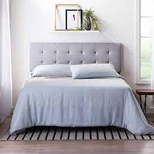 These headboards are safe and secure because they are firmly attached to the wall, and do not budge easily. Amazon Com Lucid Square Tufted Mid Rise Adjustable Height Headboard Queen Stone