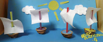 Łódeczki - Prace plastyczne dla dzieci