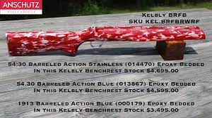 Kelbly's Benchrest Red & White with Metal Flake- Pick your action!