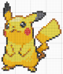 Minecraft Pixel Art Pikachu Pokemon Pixel Art Pokemon Pixel Art Pattern Pokemon Cross Stitch