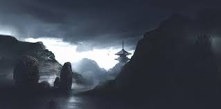 Premium selection of designer fabrics & wallpapers. Hd Wallpaper Nature Japan Dark Atmosphere Pagoda Fog Rock Rock Object Wallpaper Flare Hd Wallpaper Japan Anime City Anime City
