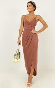 How Will I Know Dress In Dusty Rose Showpo Midi Bridesmaid Dress Dusty Rose Bridesmaid Dresses Happy Dresses