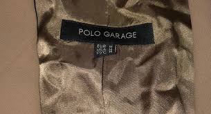Polo Garage Blazer Tan M Polyester Polyester Blazer Clothes Design Women Shopping