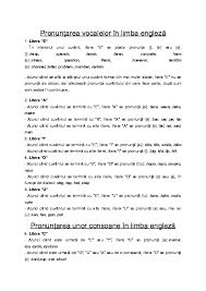 Nov 18 2015 22:50, started by s3bastiannn , nov 18 2015 20:36. Doc PronunÈ›area Vocalelor Si Consoanelor In Limba Engleza Vallex Vallex Academia Edu