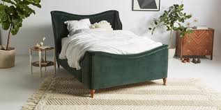 Elizabeth Bed Green Bedding Bedroom Velvet Bed Frame Bed