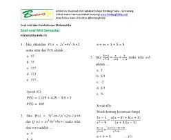 May 02, 2021 · soal matematika kelas xi semester genap soal matematika kelas xi sma persiapan ujian akhir semester 2 kunci jawaban matematika kelas 11 semester 2 kurikulum 2013 guru. Contoh Soal Matematika Kelas 11 Semester 2 Contoh Soal Terbaru