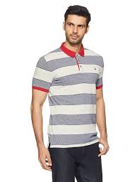 100 Cotton Short Sleeve Striped Regular Fit Polo In 2019