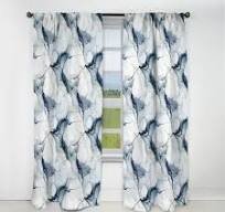 Design Art White And Grey Marble Harmony Pattern - Abstract Marble Marble  Blackout Curtain - 1 Panels | Wayfair