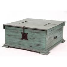 (which would have been really cool too) but in the end, i decided to keep it simple and clean. Progressive Turquoise Antique White Pine Francisca Cocktail Trunk Walmart Com Walmart Com