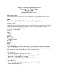 Everyone Can Write Poetry Lesson Plan Poetry Lesson Plans Poetry Lessons Poetry