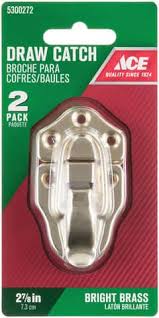 Ace Bright Brass Decorative Drawer Catch 2.87 in. 2 pk Mfr# 01-3620-014